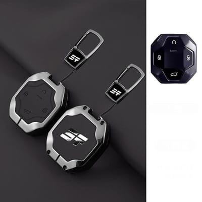 Voor Chery Jetour Traveller Jetour T2 Draai Sleutelhanger Zinklegering Leer Auto Sleutels Accessoires Sleutelhouder Hoes Interieur Auto Mobiles black
