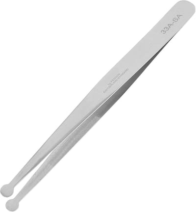 Precisie Pincet - Kleine Tang - Fijne Werkzaamheden - Antimagnetisch Roestvrij Staal - 12 cm - Zilver