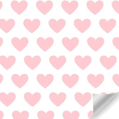 Papierrol Cadeaupapier – Roze harten – 50 cm x 100 m – Tijdloos Inpakpapier – Duurzaam & Recyclebaar