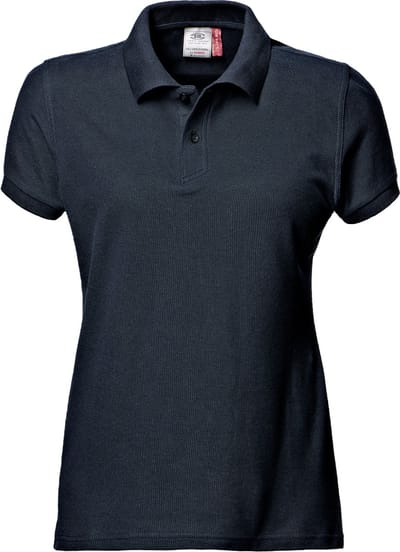 SIR SAFETY SIRFLEX Werkpolo DAMES Donkerblauw - 100% Katoen - 200 g/m² - Zacht Afgewerkt