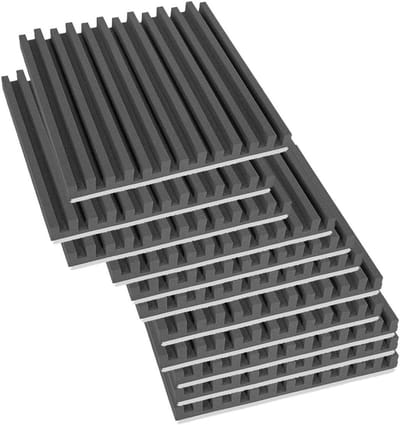 10 stuks akoestische panelen geluidsdichte geluidsisolatie absorberende vlamvertragende panelen, 50x50,5cm ()