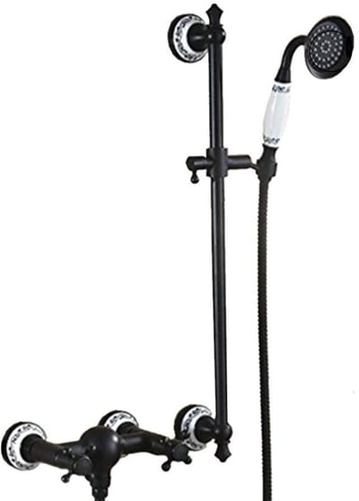 Dailygoods- Douchekraan Olie Gewreven Brons - Badkraan - Mengkraan - Handdouche - Keramische Klep - Verstelbare Hoogte 640 mm