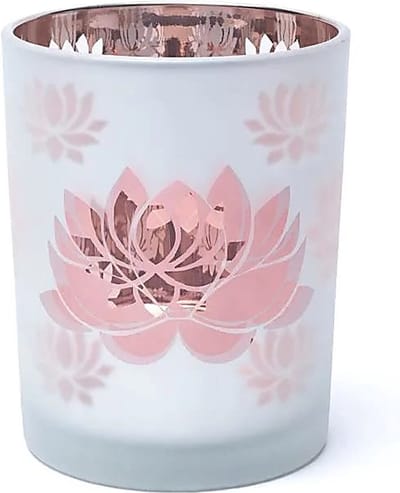 Yogi & Yogini - Sfeerlicht - matglas/metallic - Lotus