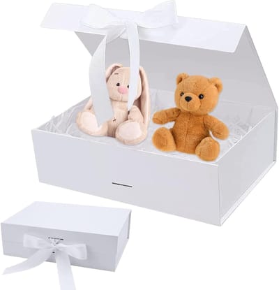 Cadeaubox met Deksel 21x17x7cm, Luxe Geschenkdozen voor Verjaardagen, Bruiloften en Feestelijke Gelegenheden