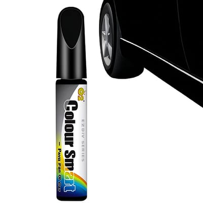 TLVX Lakstift Hoogglans Zwart / Auto Schade Kras Reparatie Pen Verf Kwastje / Car Scratch Repair Black Pearl / Lak Schade herstel Auto / Motor / Scooter / Fiets / E-Bike / Fatbike / Kras Verwijderen / Steenslag / Sleutelschade Deur / Waterproof
