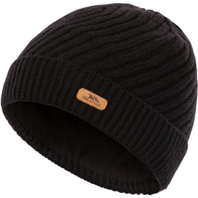 Trespass Dames/Dames Gedraaide Gebreide Beanie (Zwart)