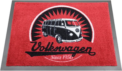 BRISA VW Collection - Volkswagen T1 Bulli Bus voetmat, deurmat, schone loopmat, voetvuilafstrijker (70x50 cm)