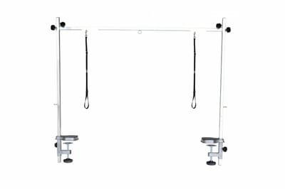Trimarm Dubbel voor Trimtafel Hond - RVS - Geschikt voor tafelblad 110-120 cm en 6,5 cm dik