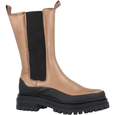 Aqa Shoes A8213 Dames Chelseaboot - Beige