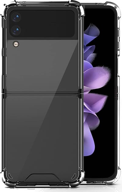 Hoesje geschikt voor Samsung Galaxy Z Flip 4 - Back Cover Case ShockGuard Transparant