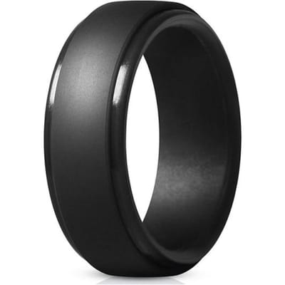 Mannen & Vrouwen Nieuwe Mannen Siliconen Ringen 7 -12 Maat Hypoallergeen Flexibele Mannen Bruiloft Rubberen Bandjes 8mm Voedselkwaliteit Siliconen Vinger Ring 10 black