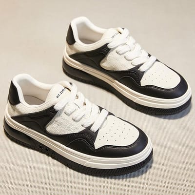 Kleine Witte Schoenen Dames Leren Schoenen Herfst Nieuwe Dikke Zool Verhoogde Casual Schoenen Alles-passende Witte Sneakers Sneakers 40 white