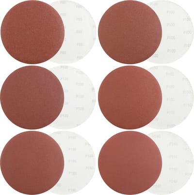 AREBOS 30x klitschuurschijven voor langnek schuurmachines- 225 mm - P80-240 Schuurpapir