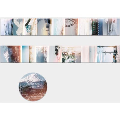 Vintage literaire filmserie Masking Washi Tape Retro landschap decoratief zelfklevend materiaal Sticker Label Scrapbooking