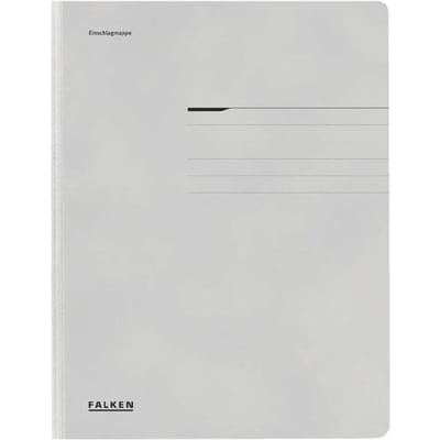 FALKEN verzamelmap, A4, flappen, manillakarton, grijs