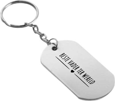 Akyol - beste vader ter wereld sleutelhanger - Vader - cadeau vader - leuk vader voor je nicht om te geven - verjaardag vader - 54 x 29mm