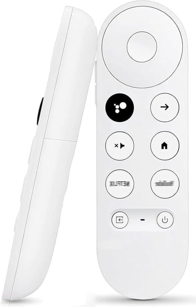Verwisselbare afstandsbediening voor Chromecast met Google TV, inclusief sneltoetsen voor YouTube en Netflix, universeel voor 4K en HD streaming
