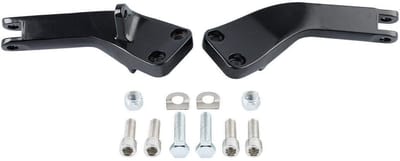 Motor Voetsteunen - Passagierssteunen Set - Motor Rijden - Aluminium Constructie - 18 x 12 x 9 cm - Zwart