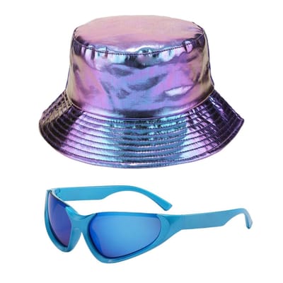 Dailygoods- Punkhoed Waterdicht - Punk Zonnebril - Synthetisch Leer - Retro Hoed - Lichtgewicht - 1 Stuk - Punkaccessoires