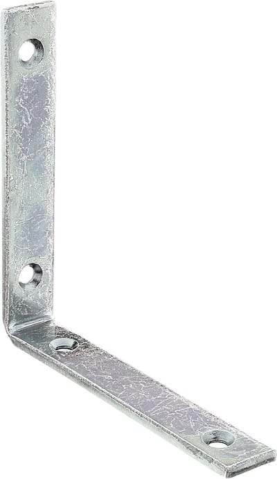 Balkhoek - Versterkingshoek Hoekijzer - Houtverbindingen Maken - Smal Gelijkbenig Model - 120 x 120 x 20 mm - Geel Verzinkt