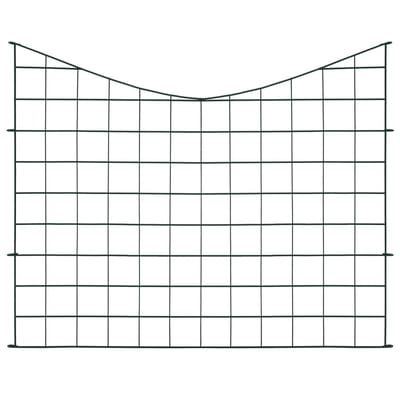vidaXL - Schuttingset - hol - gebogen - 77,5x64 - cm - groen