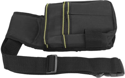 Dailygoods - Taille Tool Bag - Heavy Duty - Zwart - Opslag voor gereedschap - Geschikt voor elektriciens, loodgieters en ambachtslieden