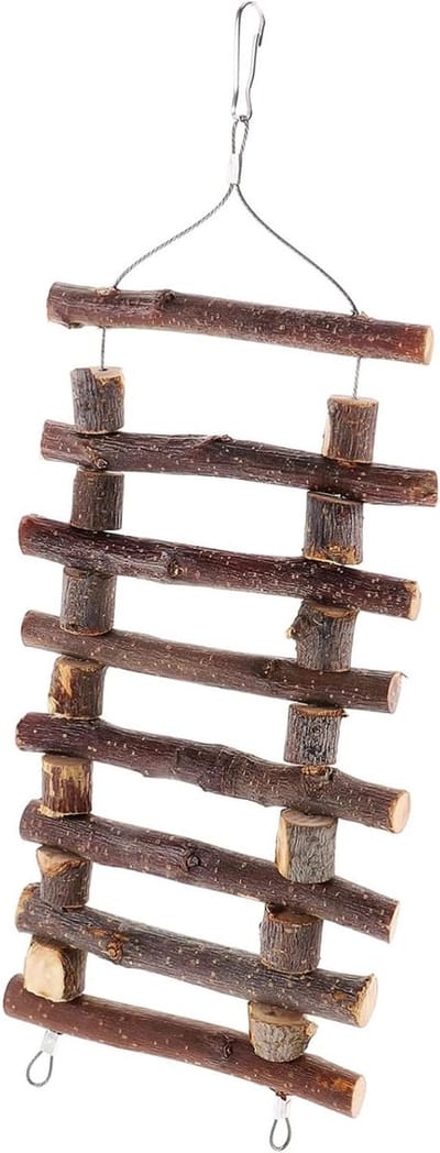 Konijn Kauwsnack - Knaagdier Speeltje - Tanden Gezond Houden - Natuurlijk Hout Materiaal - 30x10x30 cm - Niet gespecificeerd