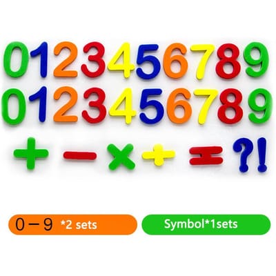 Magnetische Engelse Letter Magnetische Stickers Cijfer Koelkaststickers Leren Kinderspeelgoed Kerstcadeau red
