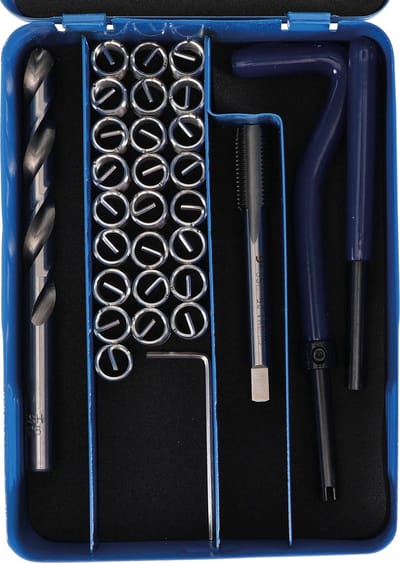 BGS - Reparatie schroefdraad - Helicoils - Komplete set - M9 x 1.25 | 29 stuks  - BGS9435