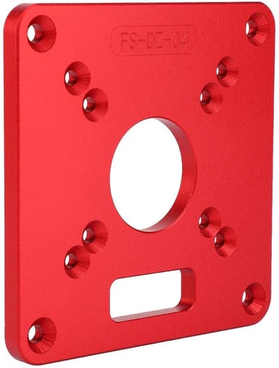 SVGCommerce - Routertafel Inlegplaat - Aluminiumlegering 6061 - Robuust en nauwkeurig - 14 x 13 x 3 cm - Geschikt voor router - Anodische oxidatie