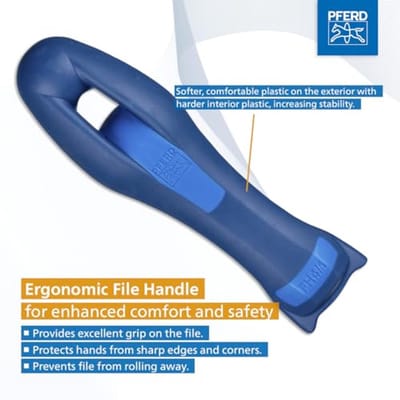 Werkplaatsvijl platte stomp 300 mm - Ergonomische vijl voor grove verspaning