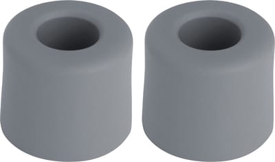 Deltafix Deurbuffer - 2x - deurstopper - grijs - rubber - 30 x 25 mm - schroefbevestiging