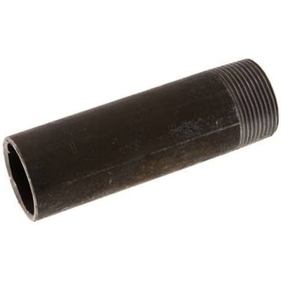 R 1 1/4'' Buitendraad x 42.4mm Stalen Pijpnippel met Las uiteinde 50 Bar DIN 2982 - 130mm