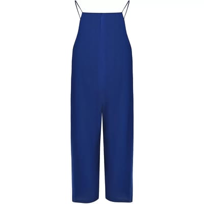 Minimalistische Lijnenmix Met Dunne Bandjes Dames Jumpsuit Mat Fashion