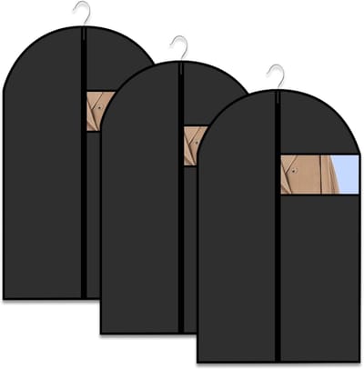 Kledinghoezen - Beschermhoezen - Kleding Opbergen - Stof- en vochtbestendig - 60 x 120 cm - Wit