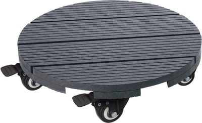 Ronde Plantenroller 30 cm van WPC - Draagkracht tot 100 kg voor Binnen en Buiten