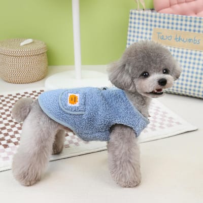 Veste d'hiver pour chien de compagnie Manteau Vêtements d'hiver pour petits chiens Gilet pour chiot Costume Chihuahua Yorkie Vêtements pour chien Tenue Vêtements pour animaux de compagnie XS gray