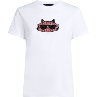 Karl Lagerfeld Boucle Choupette T-shirt White Taglia: L | Maglie Sportivi Outlet | Donna | Bianco