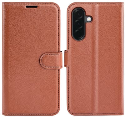Coverup Hoesje - Geschikt voor Samsung Galaxy A37 Hoesje - Coverup Book Case - Bruin