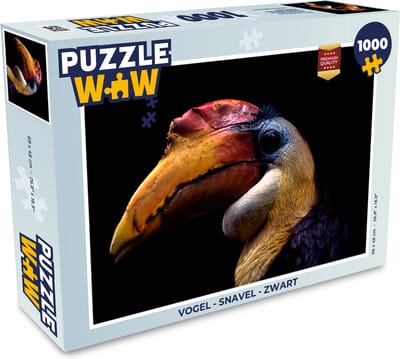 Puzzel Vogel - Snavel - Zwart - Legpuzzel - Puzzel 1000 stukjes volwassenen