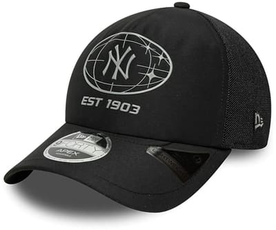 New Era MLB New York Yankees 9FORTY Apex Cap - Zwart- Dames, Zwart One Size