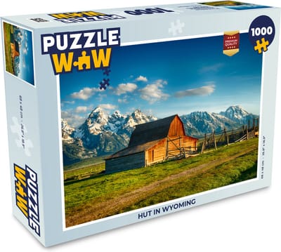 Puzzel Hut in Wyoming - Legpuzzel - Puzzel 1000 stukjes volwassenen