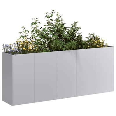vidaXL - Plantenbak - 200x40x80 - cm - gegalvaniseerd - staal