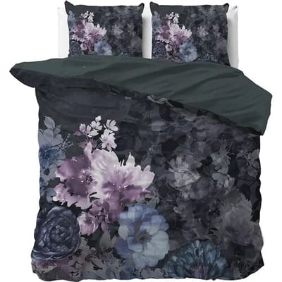Dreamhouse Dekbedovertrek Delora Zwart - Tweepersoons 200 x 200/220 cm + 2 kussenslopen