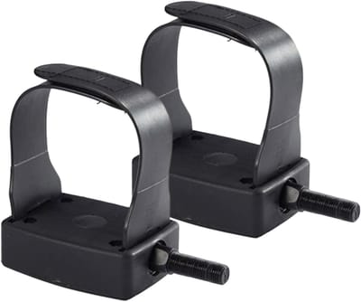 Hometrainer Pedalen - Fitness Onderdelen - Stabiel Trainen - Verstelbare Riemen - 9/16 Inch - Zwart