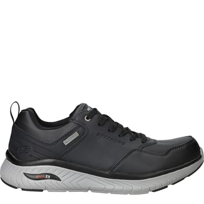Skechers Arch Fit Crosser Waterproof Sneakers - Heren - Zwart - Maat:41