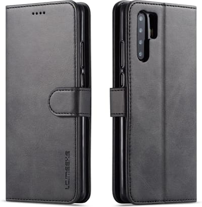 Bookcase Geschikt voor Huawei P30 Pro - Zwart - Pasjeshouder - Portemonnee Hoesje