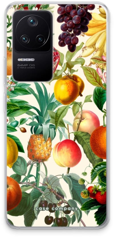 Case Company® - Hoesje geschikt voor Xiaomi Poco F4 hoesje - Classic Flora - Soft Cover Telefoonhoesje - Bescherming aan alle Kanten en Schermrand
