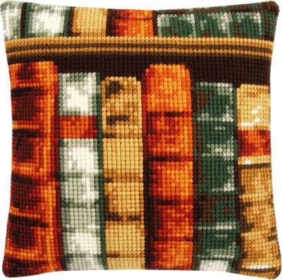 Vervaco - Kruissteekkussen kit - Boeken - PN-0150893 - Borduren - Borduurpakket - Borduurpakket volwassenen - Borduurpakket kind