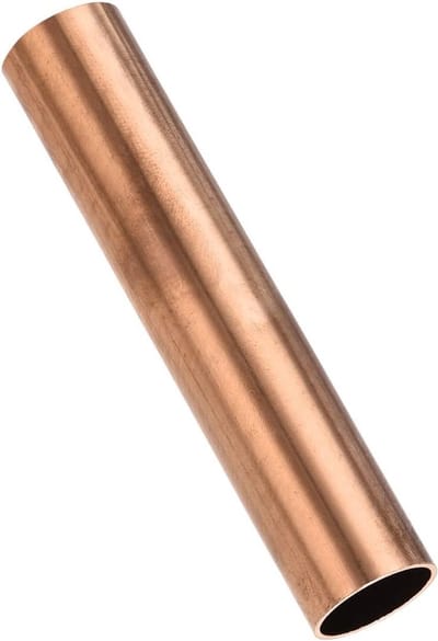 Koperen Pijp 20mm AD x 1mm Wanddikte x 100mm Lengte - Rechte Slangen voor Doe-Het-Zelf Projecten, Meubels en Ambachtelijke Creaties